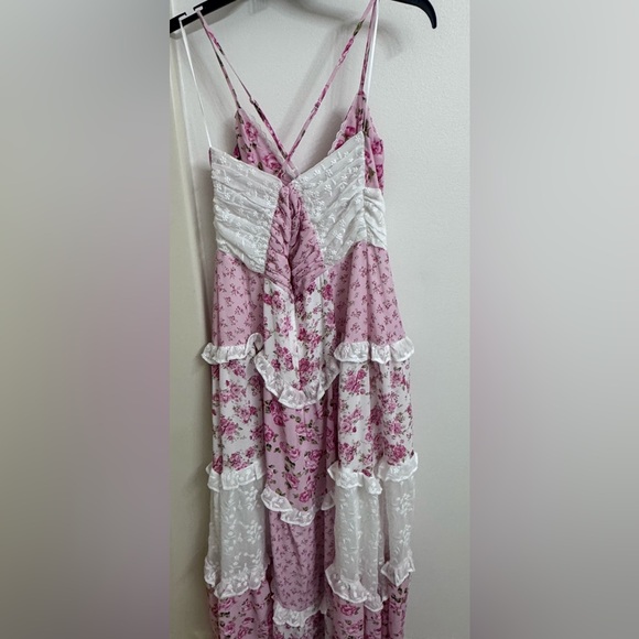 ALTAR’D STATE Chic Pink and White Floral Maxi Dress - Picture 7 of 11